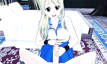 POV Rough Sex with Big-Titted Lucy Heartfilia