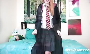 Ginger Cosplay: Ginny Weasley's Naughty Slytherin JOI Session