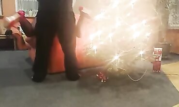 Christmas Gift - Sexy Santa's Helper Gets Fucked Hard By Her Husband