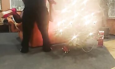 Christmas Gift - Sexy Santa's Helper Gets Fucked Hard By Her Husband