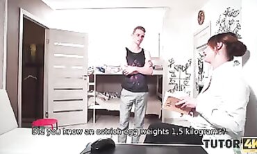barely legal Tutor Gets Bonk From Old Mentor - Teacher's Pet Learns Hard Lessons
