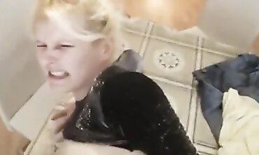 Petite German Amateur Gets Her Tight Ass Crammed