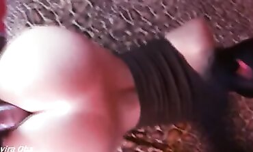 POV: Ayira Oba Gets Her Tight Ass Stretched and Filled with Cum