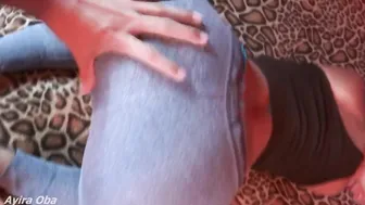 POV: Ayira Oba Gets Her Tight Ass Stretched and Filled with Cum