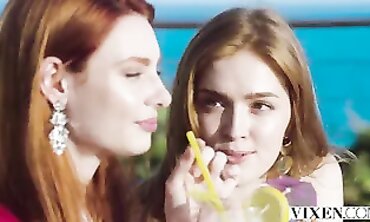 Vixen: Irresistible Redheads Seduce a Bartender on Vacation