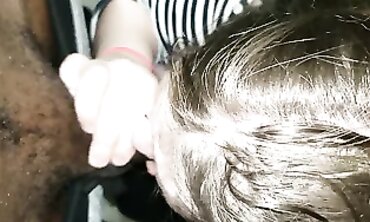 Curvy College MILF Takes Deep Throat BBC Blowjob
