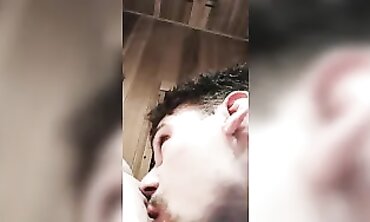 Blonde MILF Gets Licked and Creampied in the Sauna