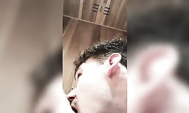 Blonde MILF Gets Licked and Creampied in the Sauna