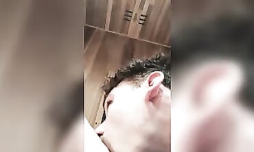 Blonde MILF Gets Licked and Creampied in the Sauna