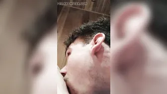 Blonde MILF Gets Licked and Creampied in the Sauna