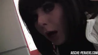 Aische Pervers Gets Anal Creampie in Public Mall