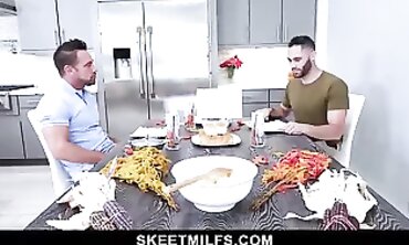 Step-Mom's Morning Surprise - Older Woman Fucks Teenage Stepson In Kitchen