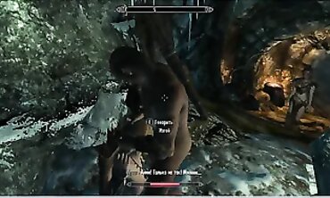 Skyrim Adult Mod Gameplay: Rough Anal & DP Action