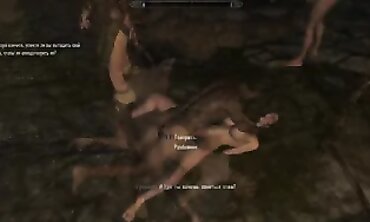 Skyrim Adult Mod Gameplay: Rough Anal & DP Action