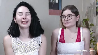 Mal's Hairy Lesbian Debut: Glasses & Doggystyle