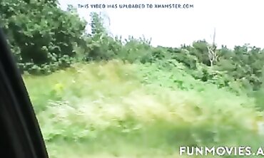 Petite Jackie Tiefenbacher Gets Roughly Fucked in the Woods