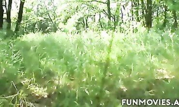 Petite Jackie Tiefenbacher Gets Roughly Fucked in the Woods