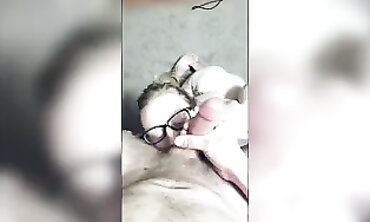 Ash-Blonde Slut in Glasses Takes a Big Cock POV