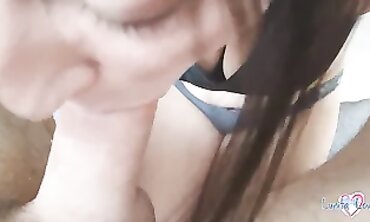 Pretty morning head and Fitness Brassiere Titfuck until spunked