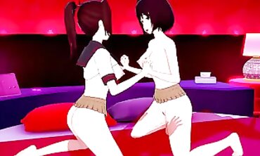 Kantai Bevy: Ise and Hyuuga Threesome