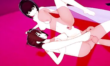 Kantai Bevy: Ise and Hyuuga Threesome