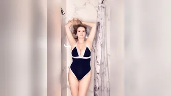Candy Alexa Massages Her Large Boobs With Oil