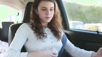 Petite Stepdaughter Gives Stepparent a Rubdown and Blowjob