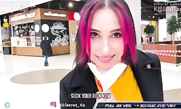 Risky Outdoor Oral Orgy for Long Dick Agent