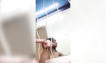 Huge Dildo Play in Front of the Mirror