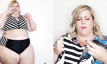 Ash-Blonde BBW With A Big Ass And Wide Load