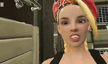 Blonde Aussie Kama Minogue Takes Big Cock POV Anal