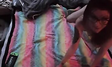 Gamer Kitty Erin Evelyn Masturbates with Anal Plug