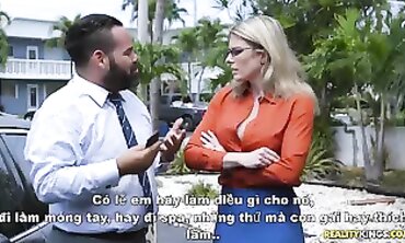 Cory Chase Gets Licked by Ted Cruz in a Mature Threesome