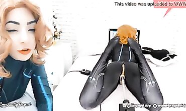 Ebony Widow On Gets Vibrator Assisted Pussy Fuck