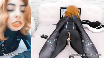 Ebony Widow On Gets Vibrator Assisted Pussy Fuck