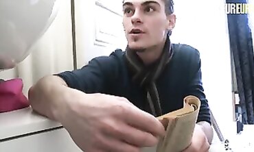 French Amateur Nora Luxia Gets Rough Anal Threesome With Plumbers