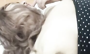 Petite Blonde Step-Mom Caught Masturbating While Watching Porn