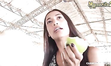 Slim Latina Juanita Gomez Hops On For Hardcore Hotel Sex