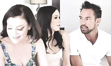 Hot MILF and Husband Screw Their Petite Maid in a Wild Threesome
