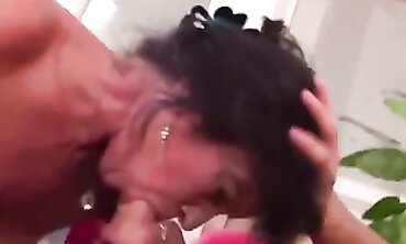 Greedy Grandma Takes Deep Anal Creampie
