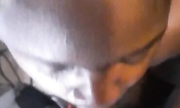 Ebony Amateur POV Blowjob While Talking To Her Friend