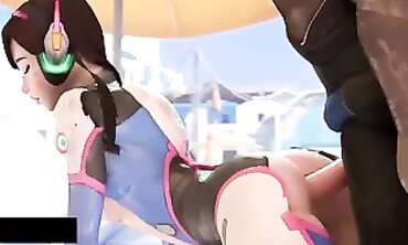 Overwatch D.Va Anal Hentai Cutie