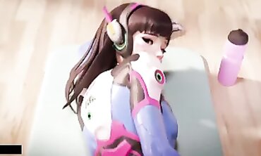 Overwatch D.Va Anal Hentai Cutie