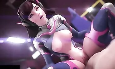 Overwatch D.Va Anal Hentai Cutie