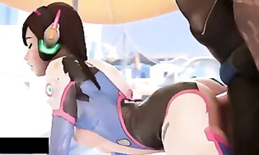 Overwatch D.Va Anal Hentai Cutie