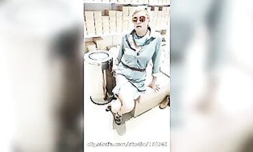 Mature MILF Masturbates to New Shoes in Public Shop