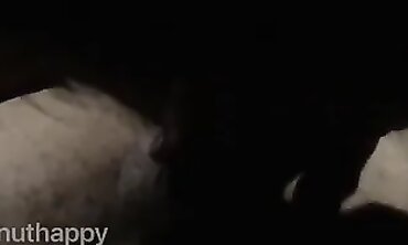 POV Interracial Blowjob in the Car