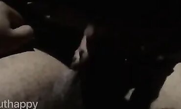 POV Interracial Blowjob in the Car