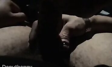 POV Interracial Blowjob in the Car
