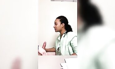 Hot MILF Sucks Her Colleague in Office Instead of Doing Work